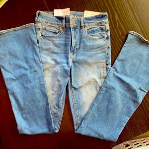 American Eagle double button flare Jean - 6 X-long